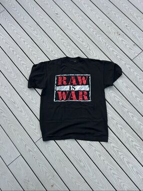 Vintage 1997 WWE WWF Raw is War Single Stitch T Shirt Rare XL